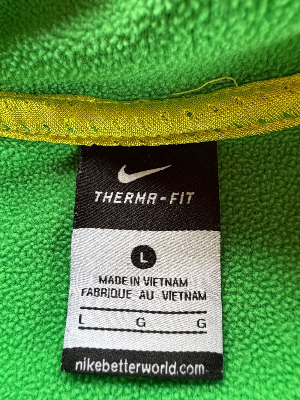 Women’s Nike Therma-fit. Sz L vibrant Kelly Green. All the bells and whistles! - Picture 6 of 9
